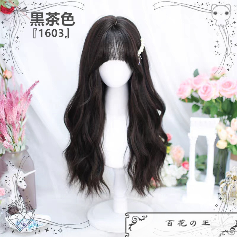 在庫品 最新トレンド ロリータ風 ナチュラルロングカール かつら コスチューム コスプレ ロリータウィッグ