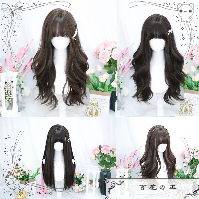 在庫品 最新トレンド ロリータ風 ナチュラルロングカール かつら コスチューム コスプレ ロリータウィッグ