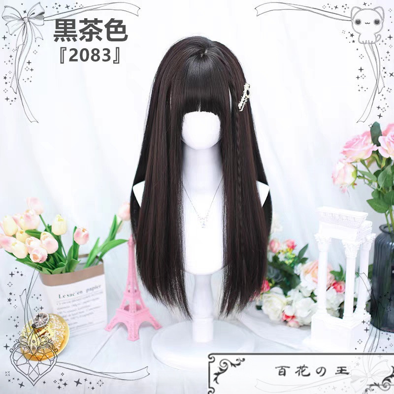 在庫品 最新トレンド ロリータ風 ナチュラルロングカール かつら コスチューム コスプレ ロリータウィッグ