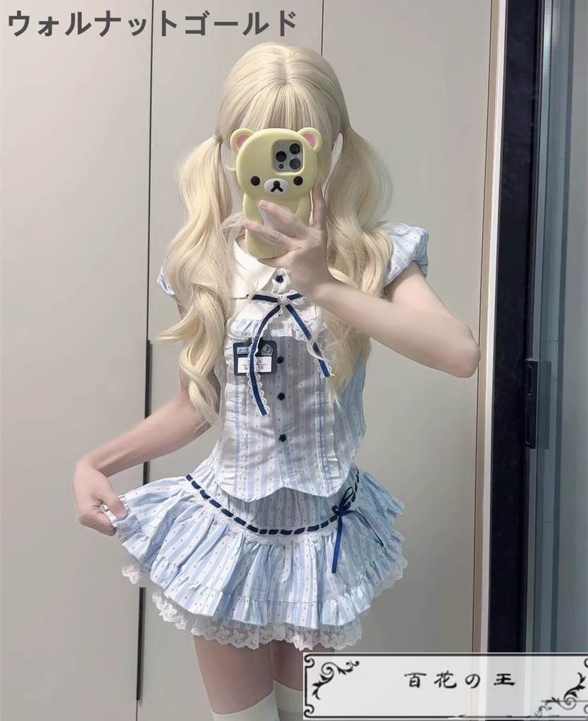 在庫品 かわいい 日常使いのロリータ風 ツインテール ウィッグ かつら コスチューム コスプレ ウィッグ