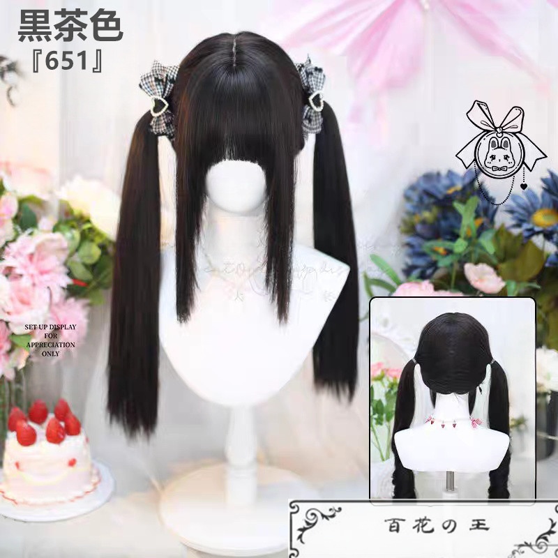 在庫品 かわいい 日常使いのロリータ風 ツインテール ウィッグ かつら コスチューム コスプレ ウィッグ