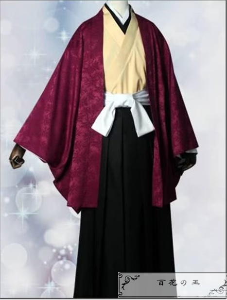 日の呼吸の剣士 繼国縁壱 コスプレ衣装 コスチューム 暗紋付き