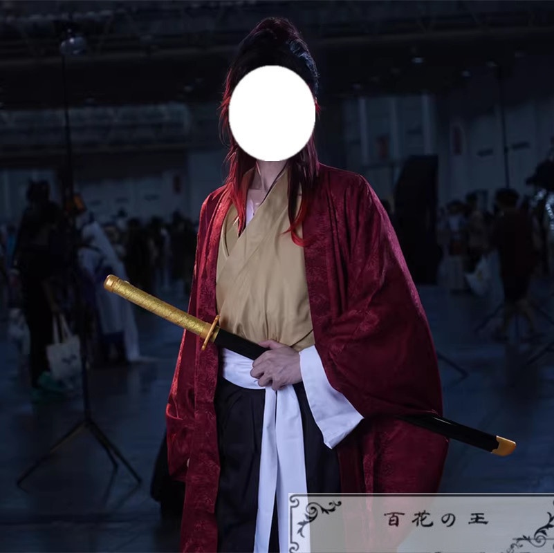 日の呼吸の剣士 繼国縁壱 コスプレ衣装 コスチューム 暗紋付き