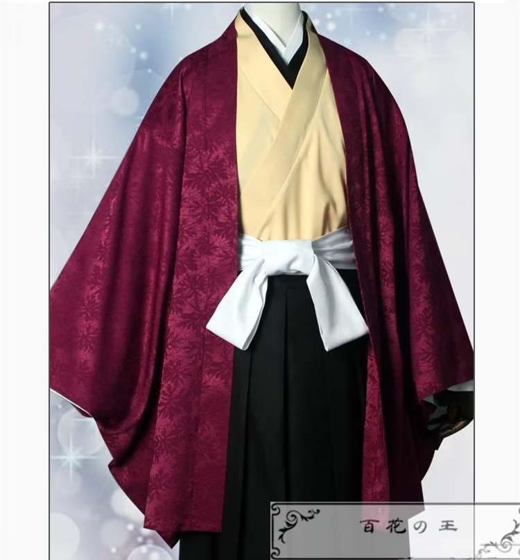 日の呼吸の剣士 繼国縁壱 コスプレ衣装 コスチューム 暗紋付き