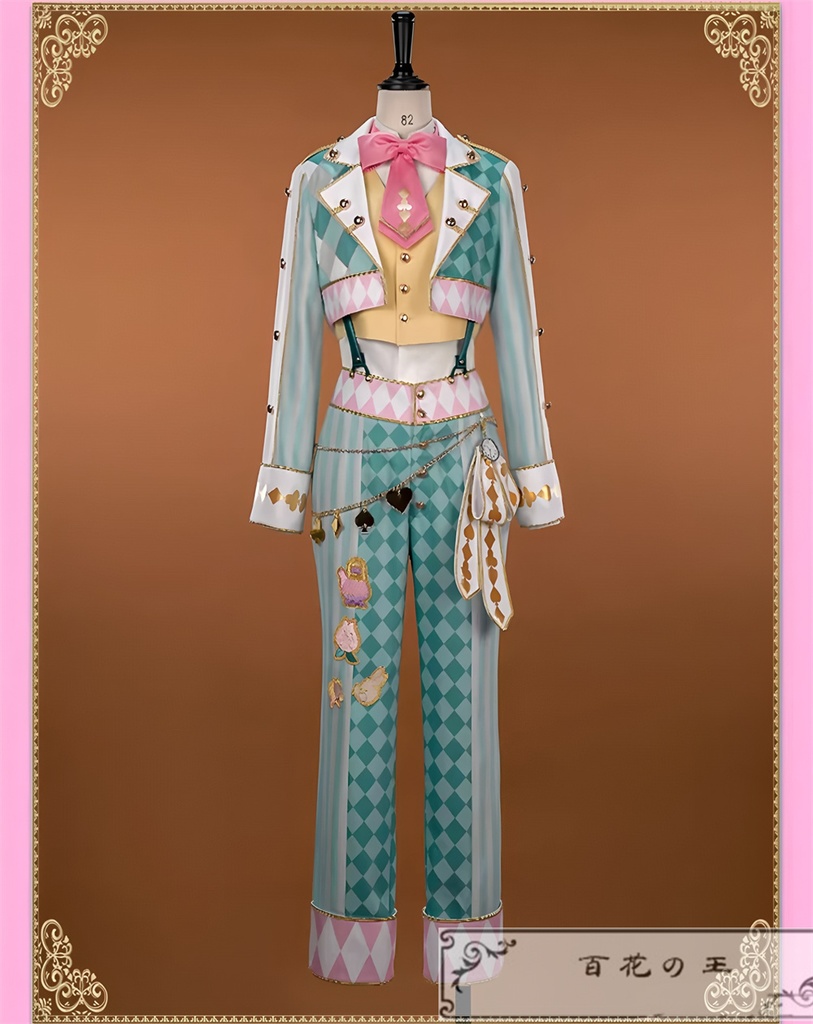 ツイステ 薔薇の王国のホワイトラビット・フェス フロイド Floyd ラビット・ウェア コスプレ衣装 コスチューム 帽子付き