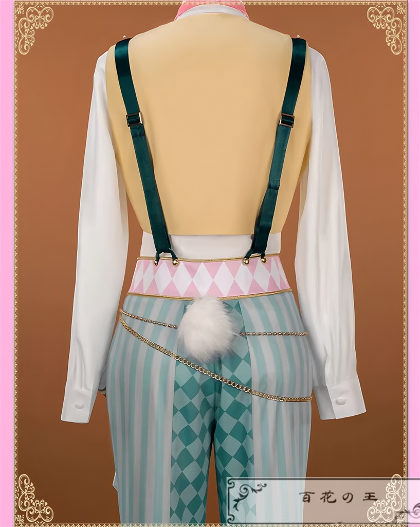 ツイステ 薔薇の王国のホワイトラビット・フェス フロイド Floyd ラビット・ウェア コスプレ衣装 コスチューム 帽子付き