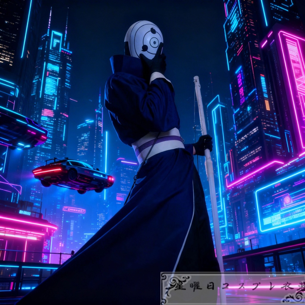 在庫品 疾風伝 仮面の男 うちはオビト コスプレ衣装 コスチューム