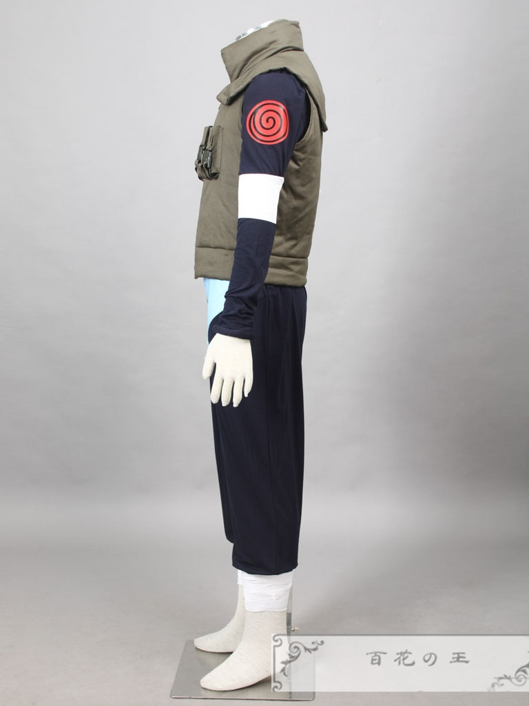 在庫品 猿飛アスマ コスプレ衣装 コスチューム 額当て付き