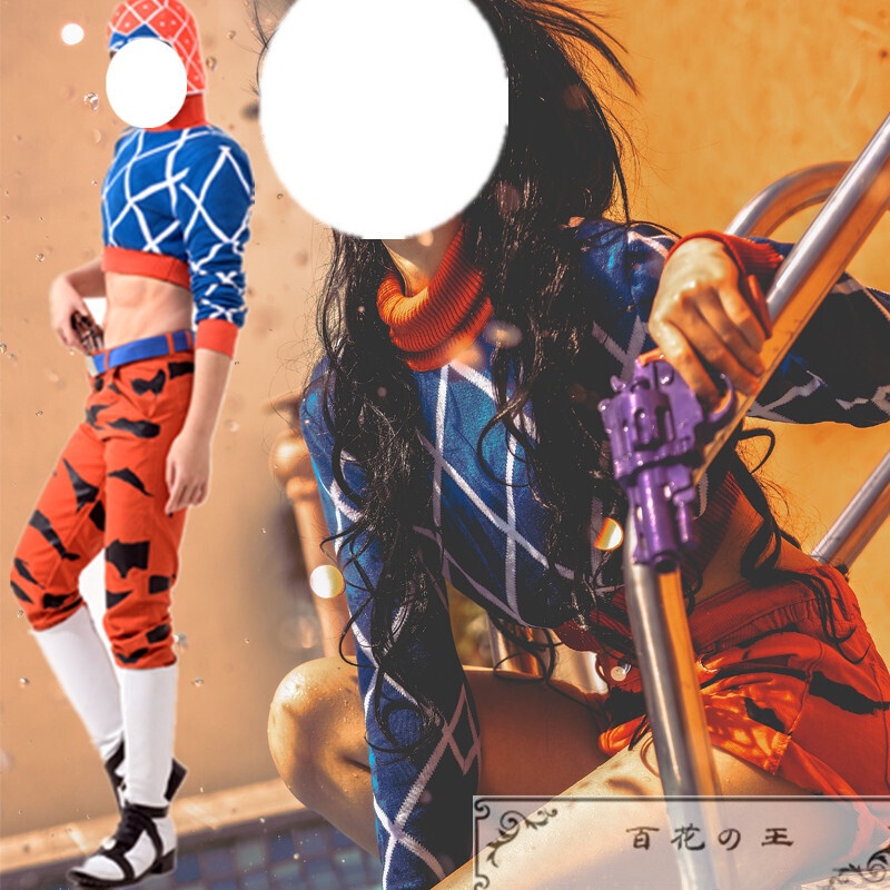 在庫品 ジョジョの奇妙な冒険 Guido Mista グイードミスタ 帽子 ズボン ベルト 帽子 コスプレ衣装 コスチューム