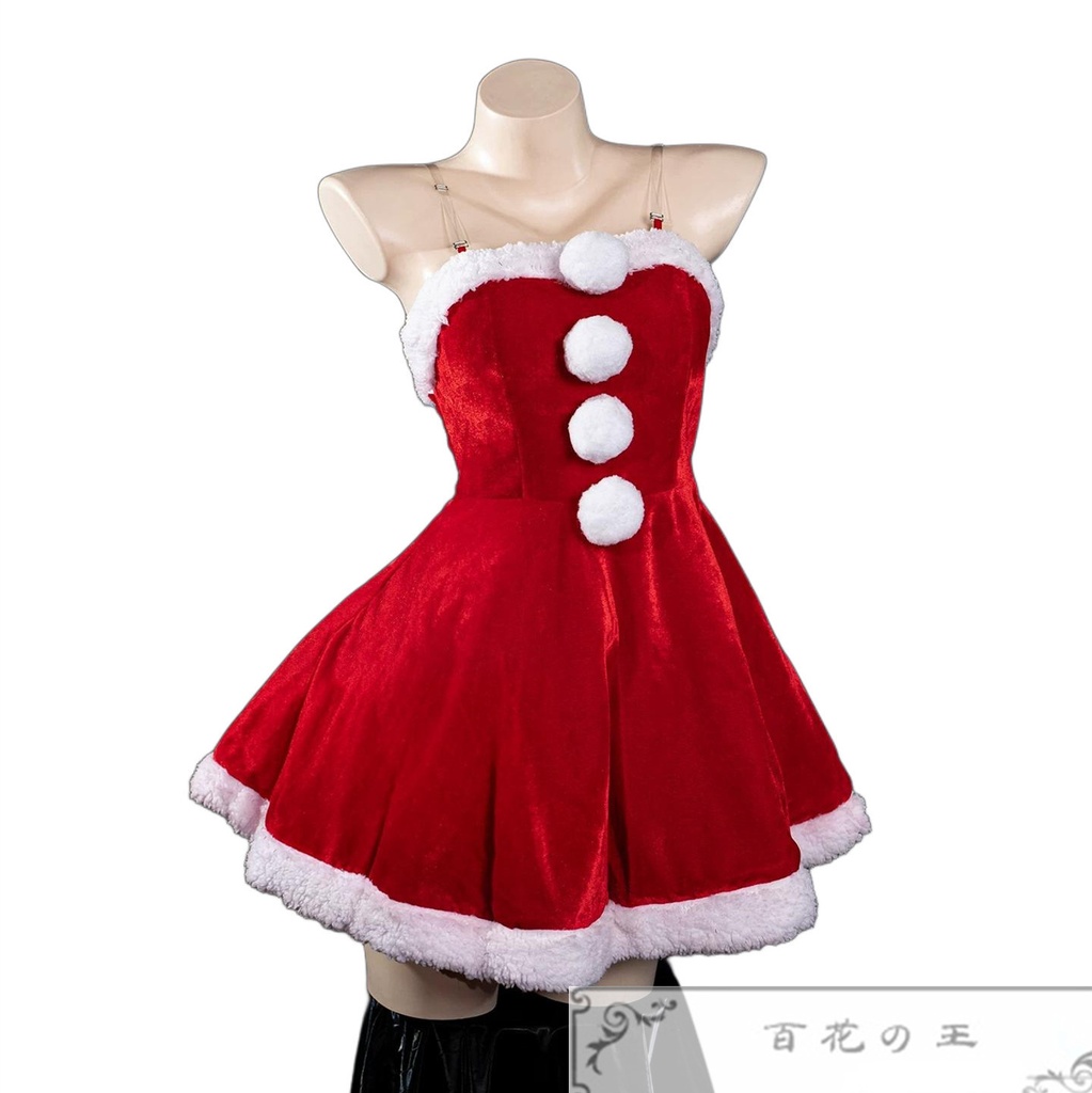 【コスプレ衣装】中二病でも恋がしたい!小鸟遊六花 クリスマスドレス コスチューム ハロウィン 仮装 女性 在庫品