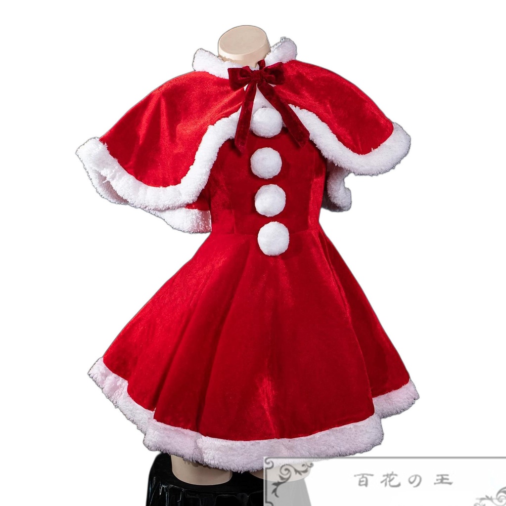 【コスプレ衣装】中二病でも恋がしたい!小鸟遊六花 クリスマスドレス コスチューム ハロウィン 仮装 女性 在庫品