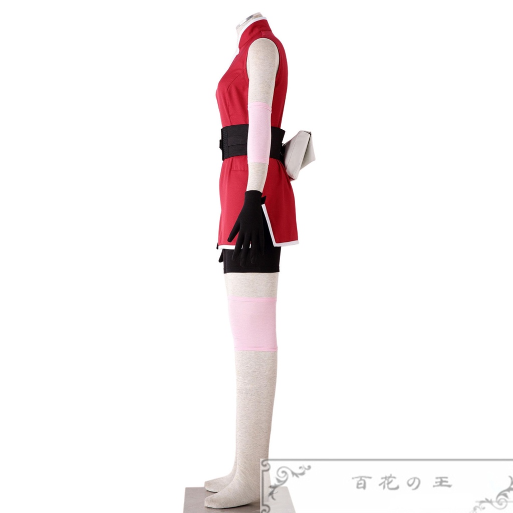 在庫品 19歳 春野サクラ コスプレ衣装 THE LAST 劇場版 コスチューム 額当て付き