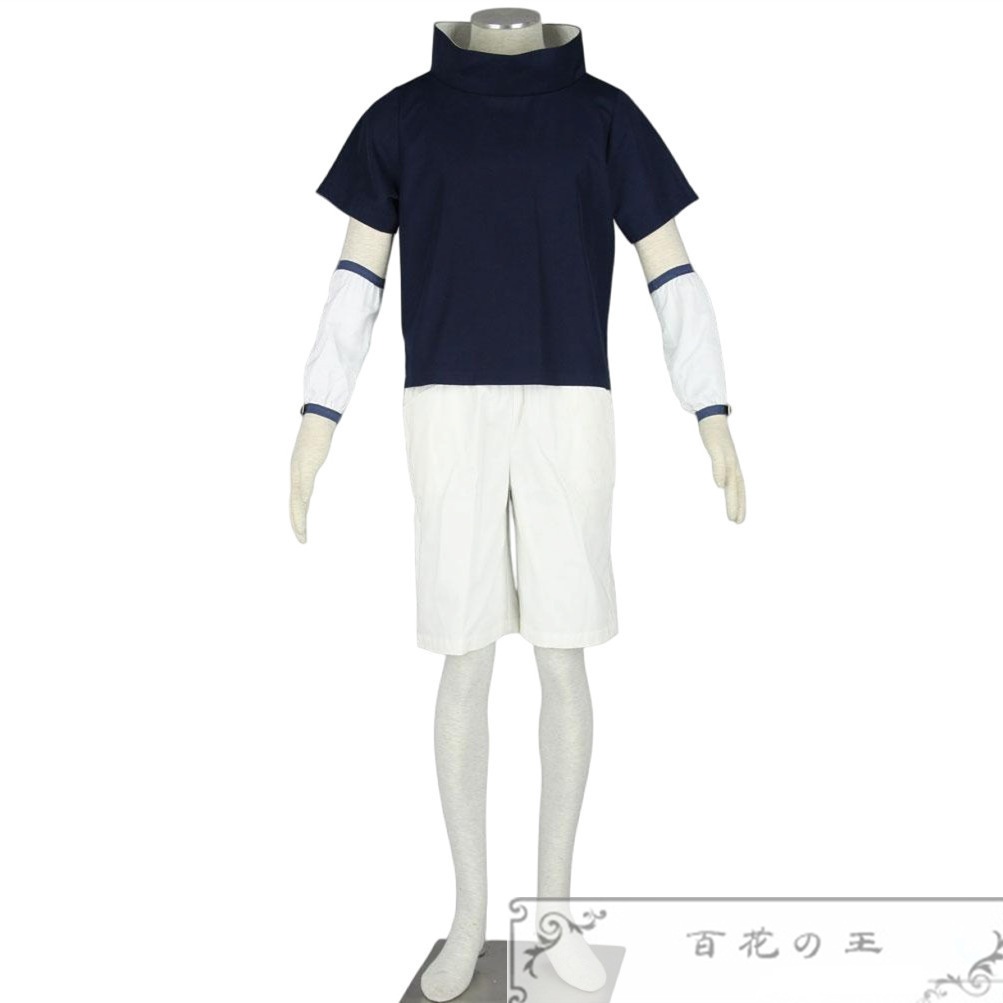 在庫品 子供 /大人サイズ うちはサスケ コスプレ衣装 コスチューム 額当て付き