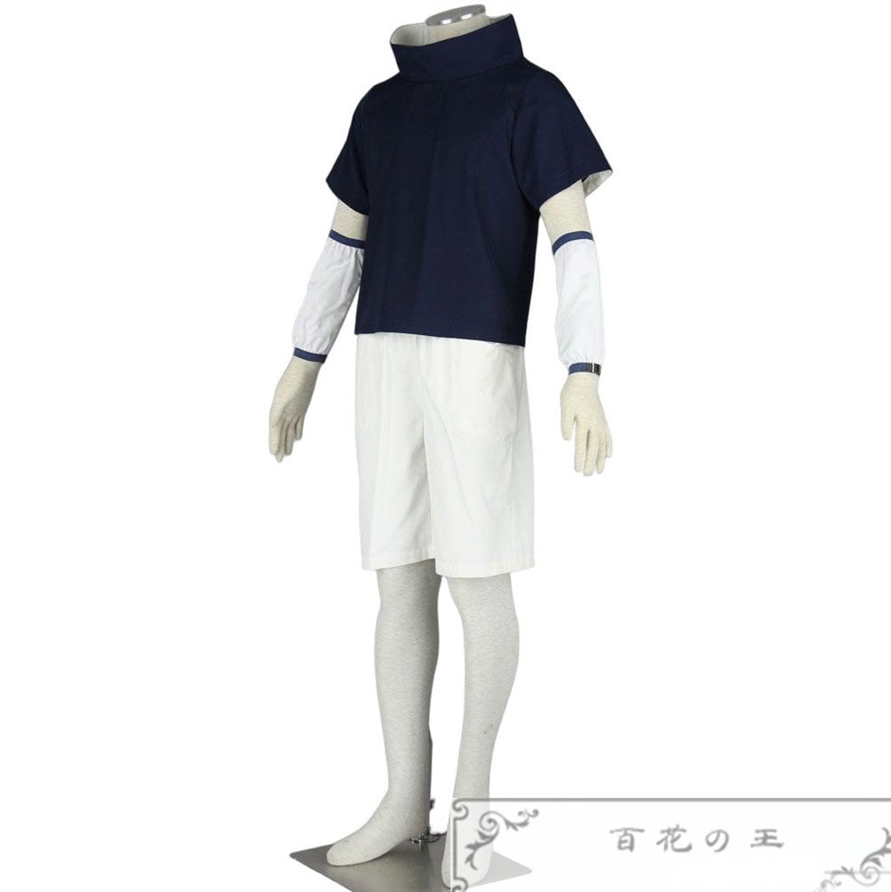 在庫品 子供 /大人サイズ うちはサスケ コスプレ衣装 コスチューム 額当て付き