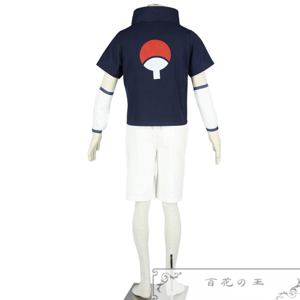在庫品 子供 /大人サイズ うちはサスケ コスプレ衣装 コスチューム 額当て付き