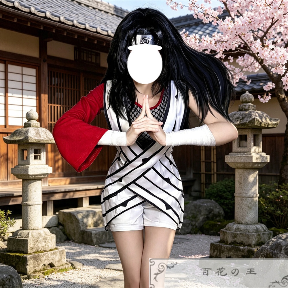 在庫品 夕日紅 コスプレ衣装 コスチューム 額当て付き