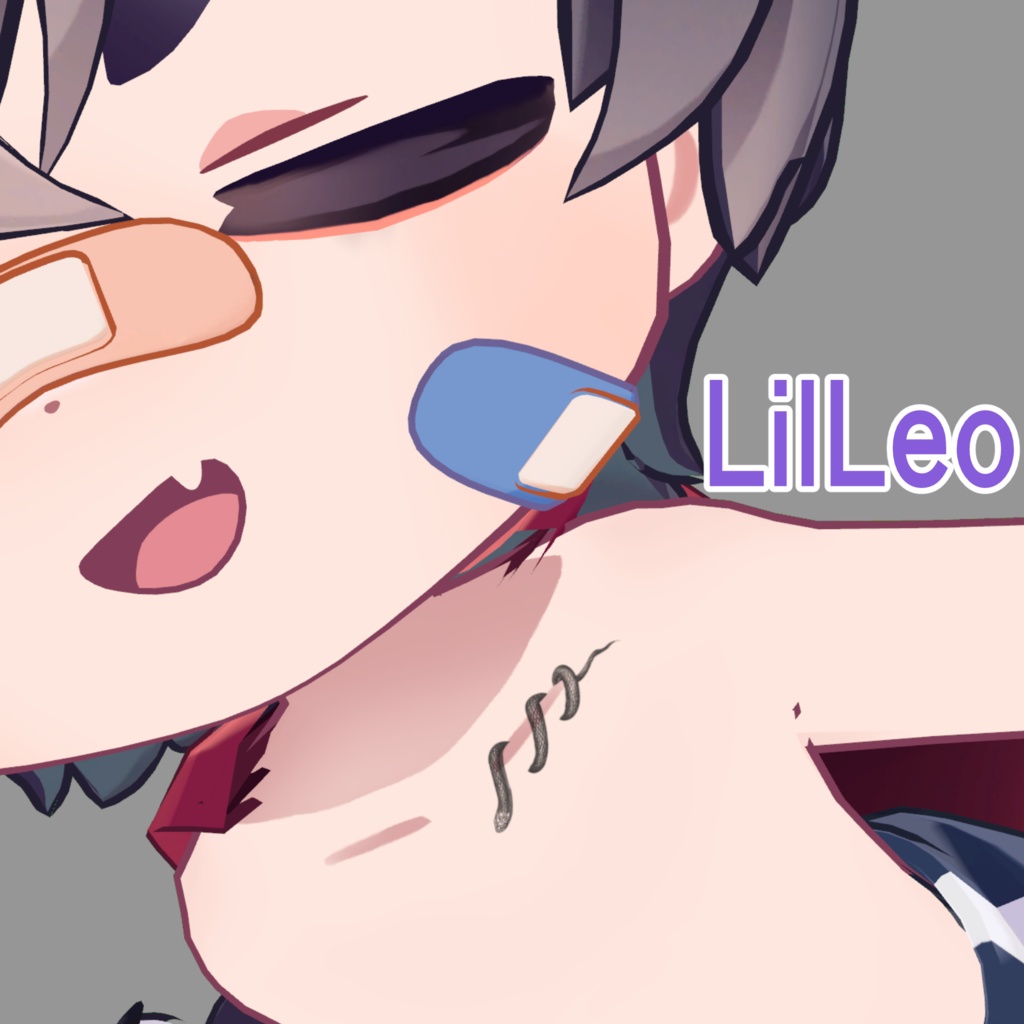 【4アバター対応】鎖骨に巻く蛇タトゥー