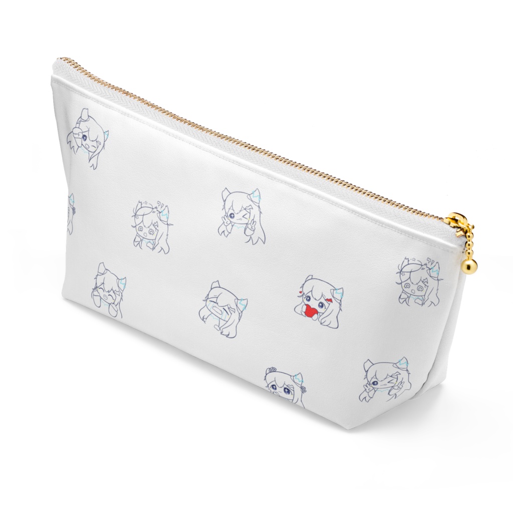 スタンプメメちゃんポーチ