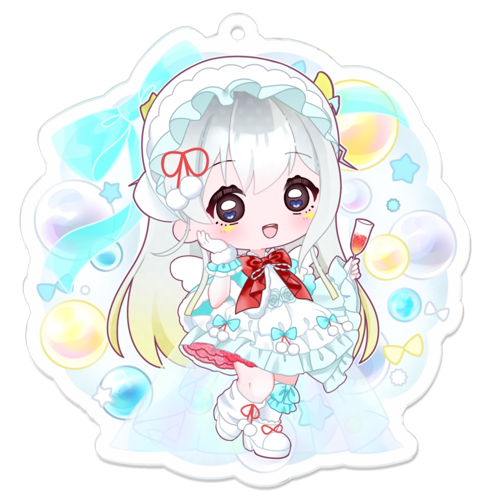 メメちゃんアクキー⚡ゆきんこロリィタちゃん