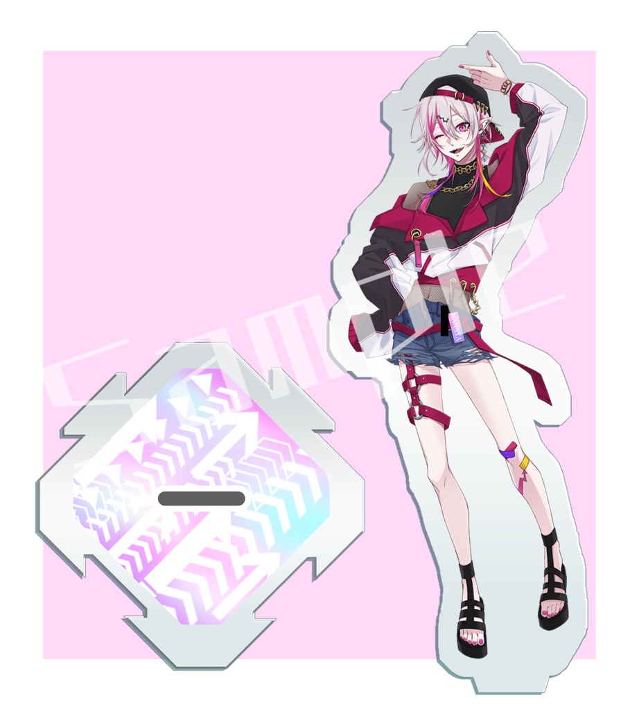 【コラボ記念グッズ】連結アクリルスタンド&缶バッチセット【セット販売限定】