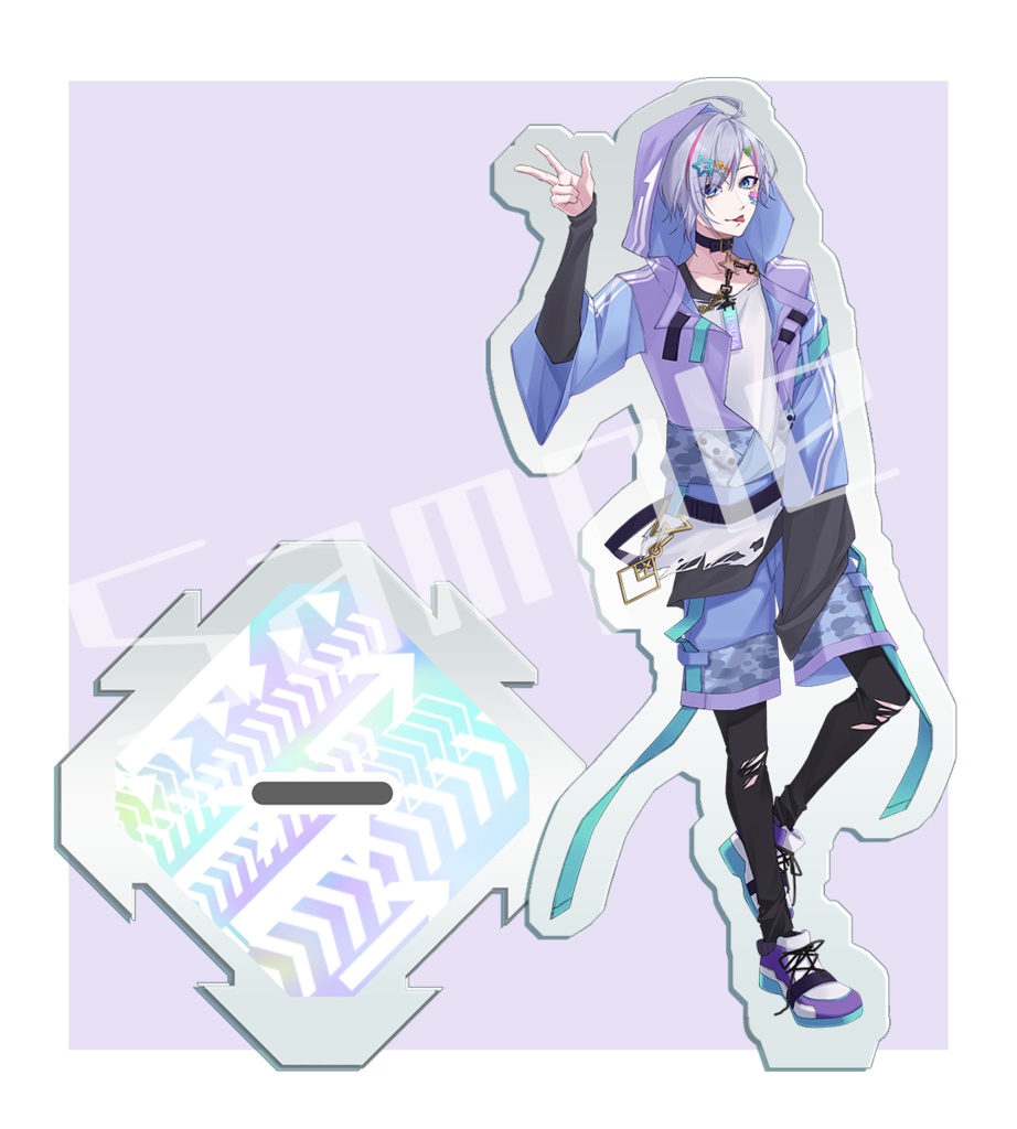 【コラボ記念グッズ】連結アクリルスタンド&缶バッチセット【セット販売限定】