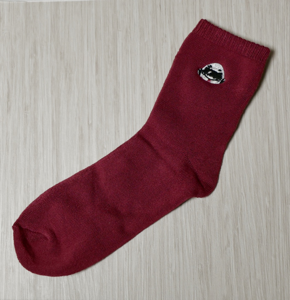 さめくん刺繍靴下