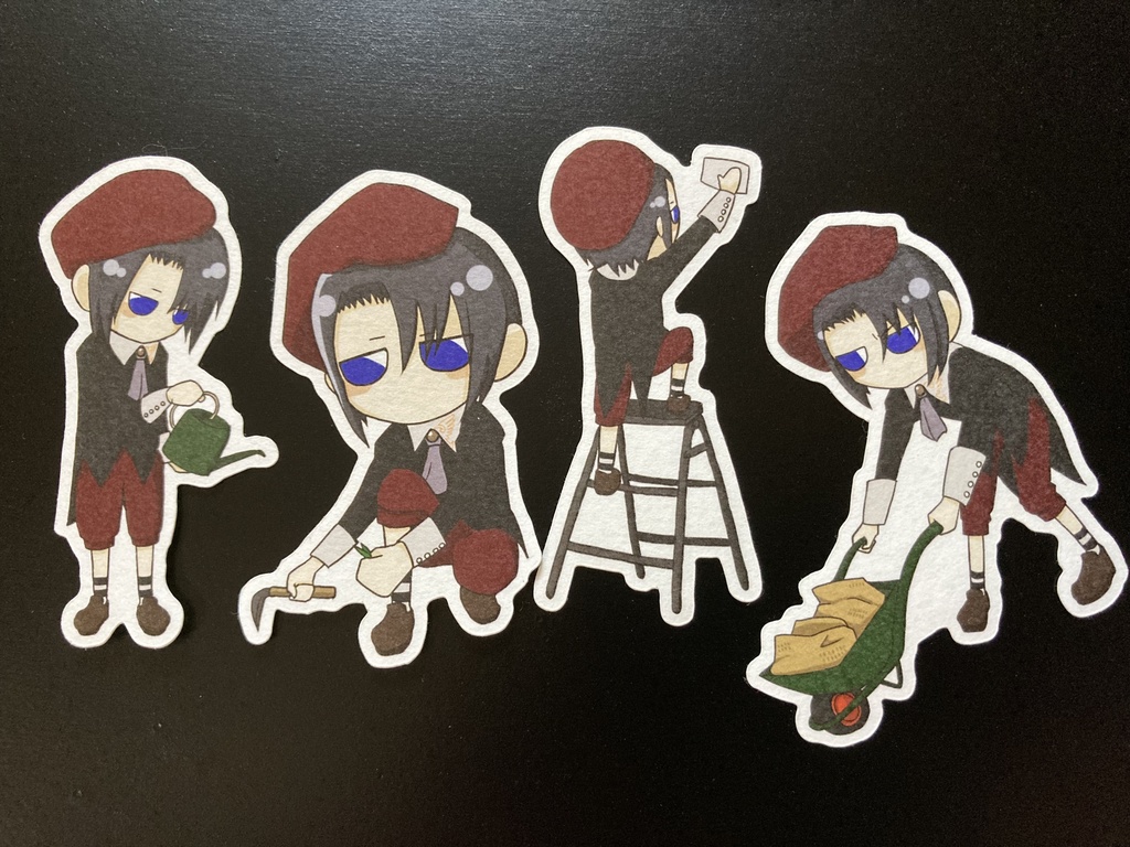 庭作業嘉音くんシール