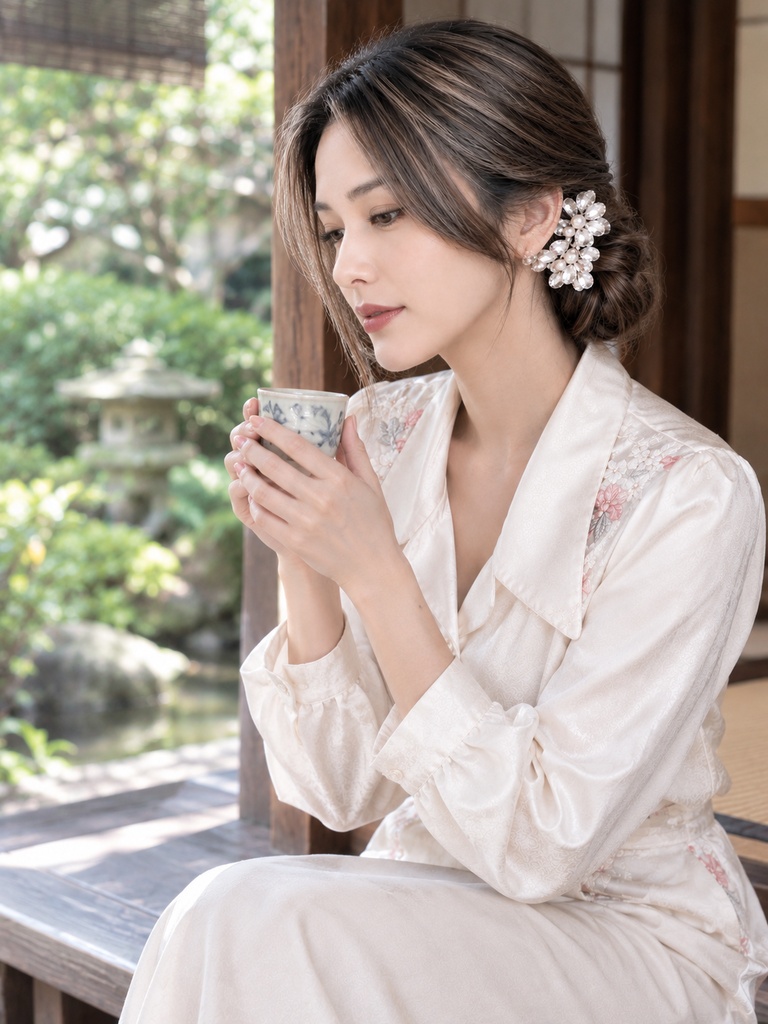【AI生成】金沢の金箔職人・鷹野理恵 スマホ壁紙・フォトセット 10枚