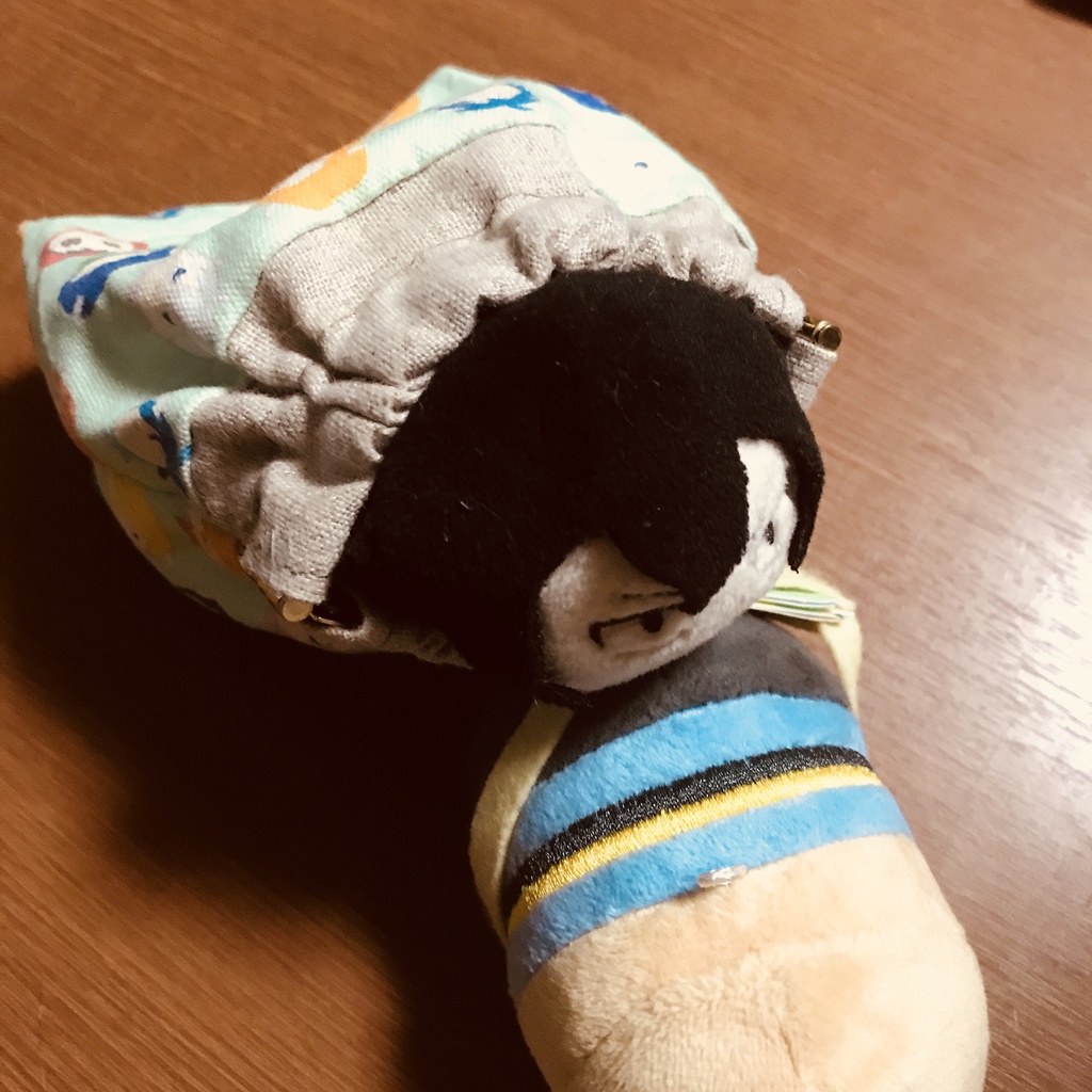 ペダルっ子子やぎ柄 ぱっくんポーチ