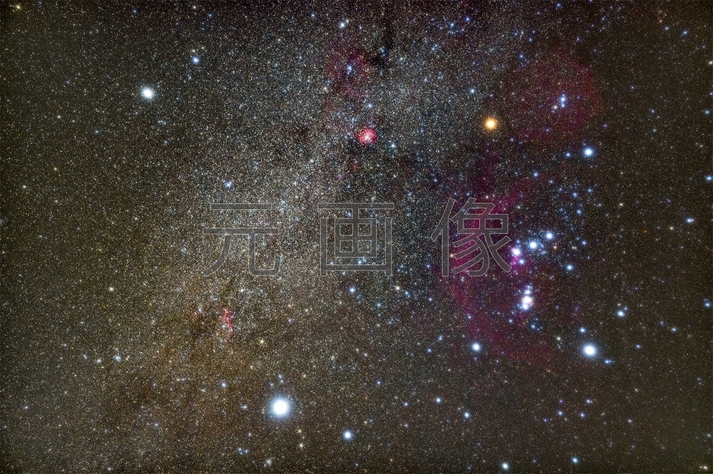 冬の大三角とオリオン座