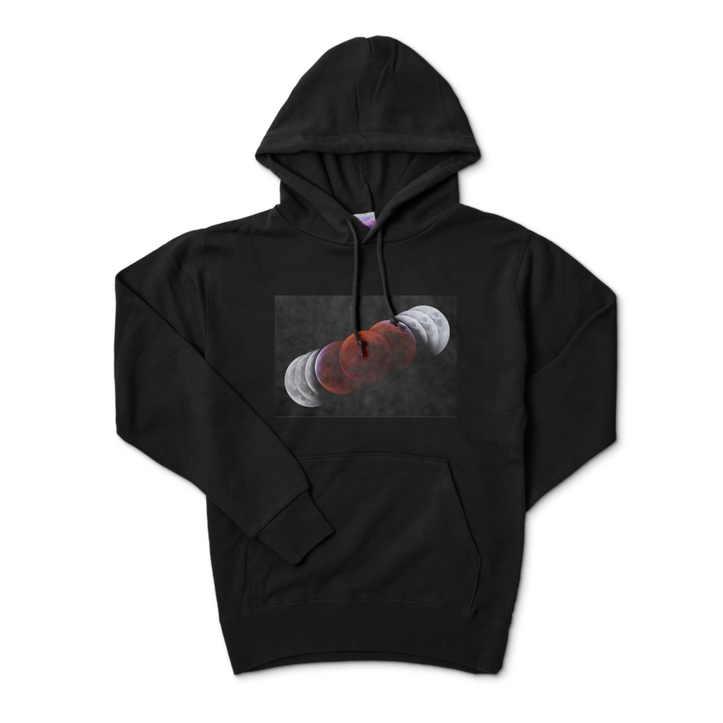 2022年11月8日の月食の経過と地球の影｜パーカー