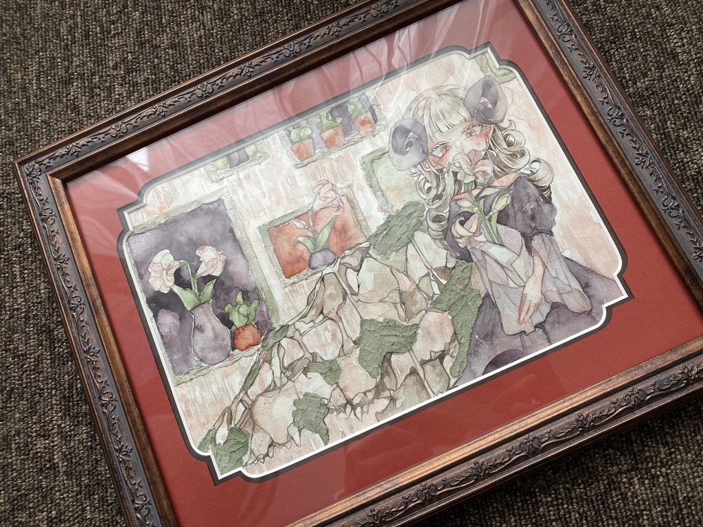 B5原画「弔花」