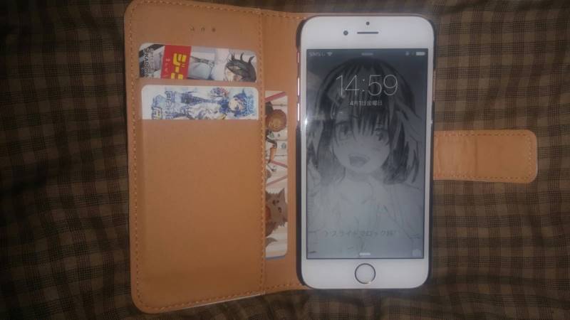 オリジナルキャラの手帳型iPhoneカバー