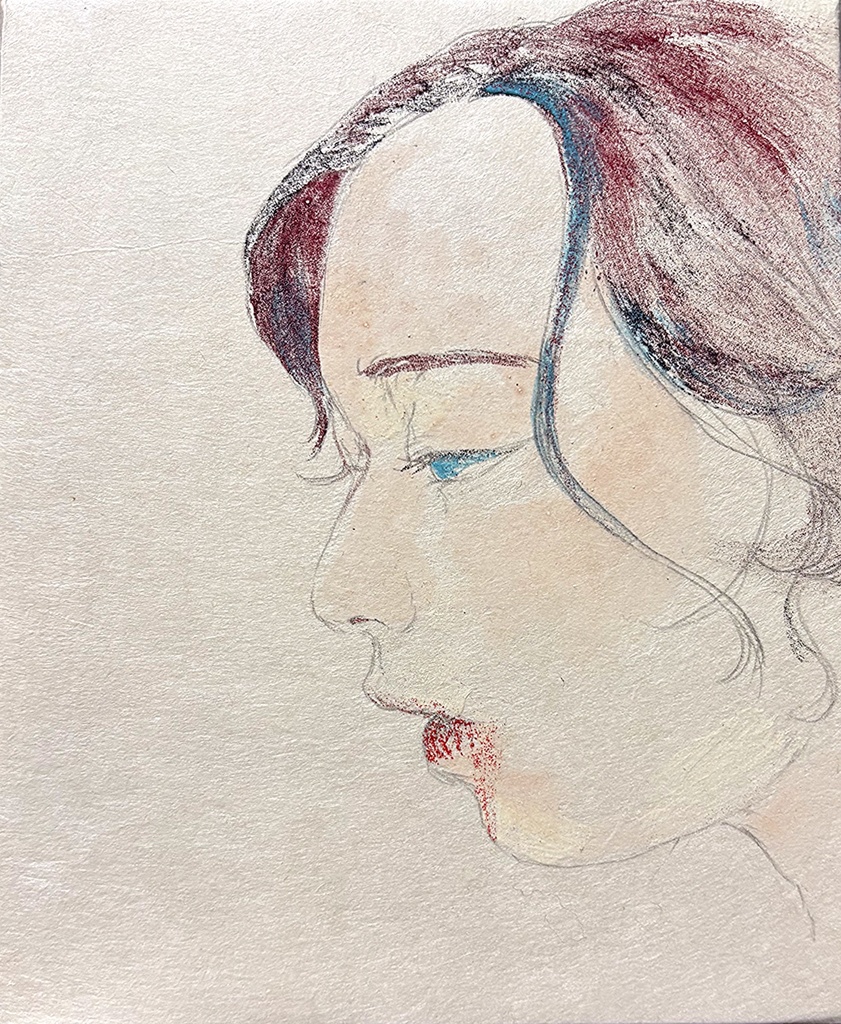 【日本画】可愛い子、酷い子【F0号】