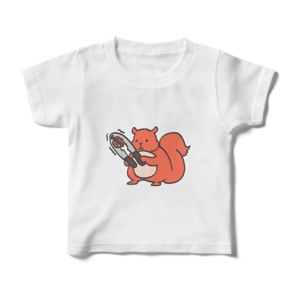 ぴつぴつキッズTシャツ くるみ割りリス