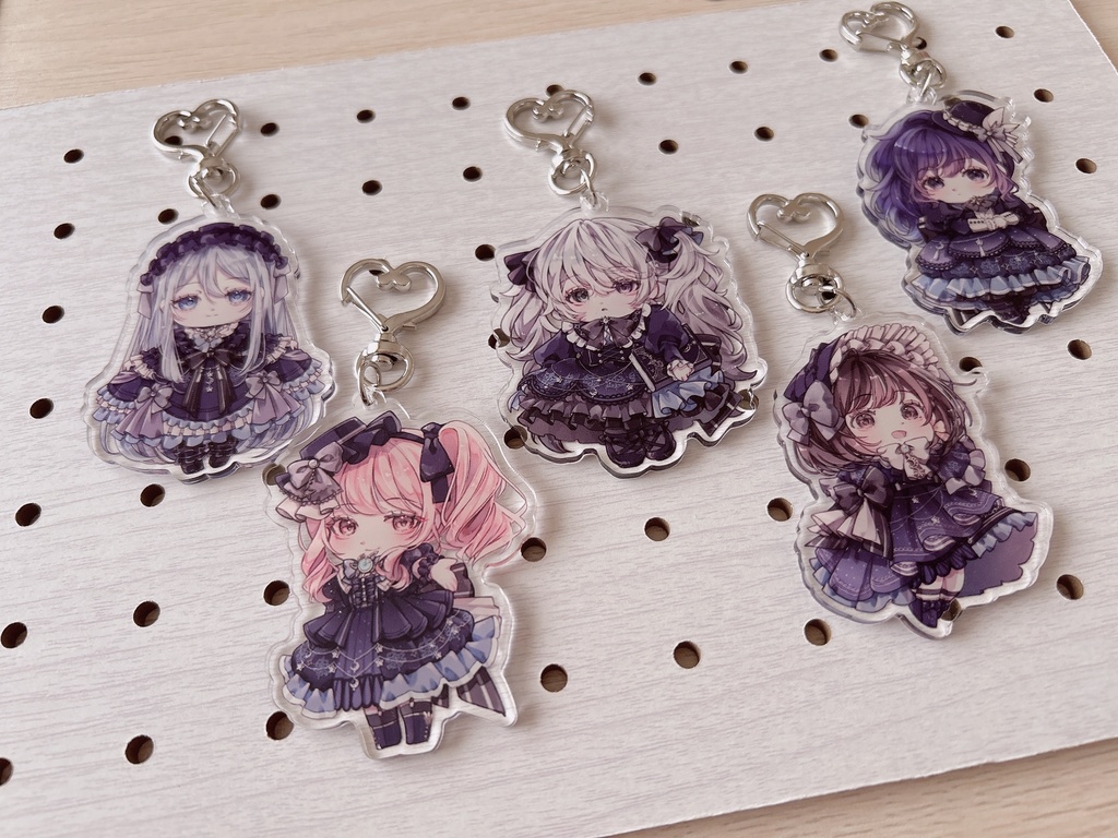 ニーゴアクリルキーホルダー+ステッカーセット
