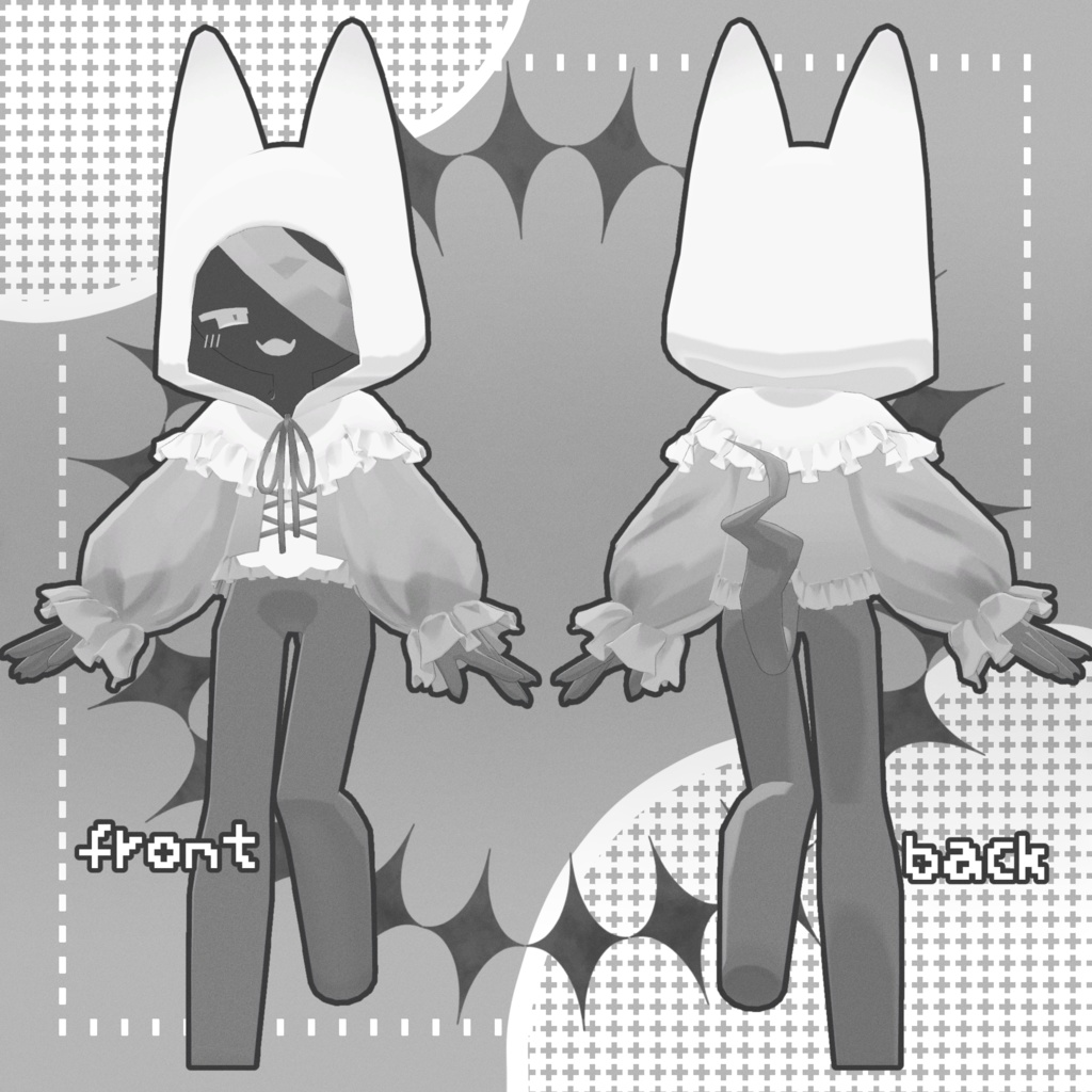 【オリジナル3Dモデル】かみさまおばけ