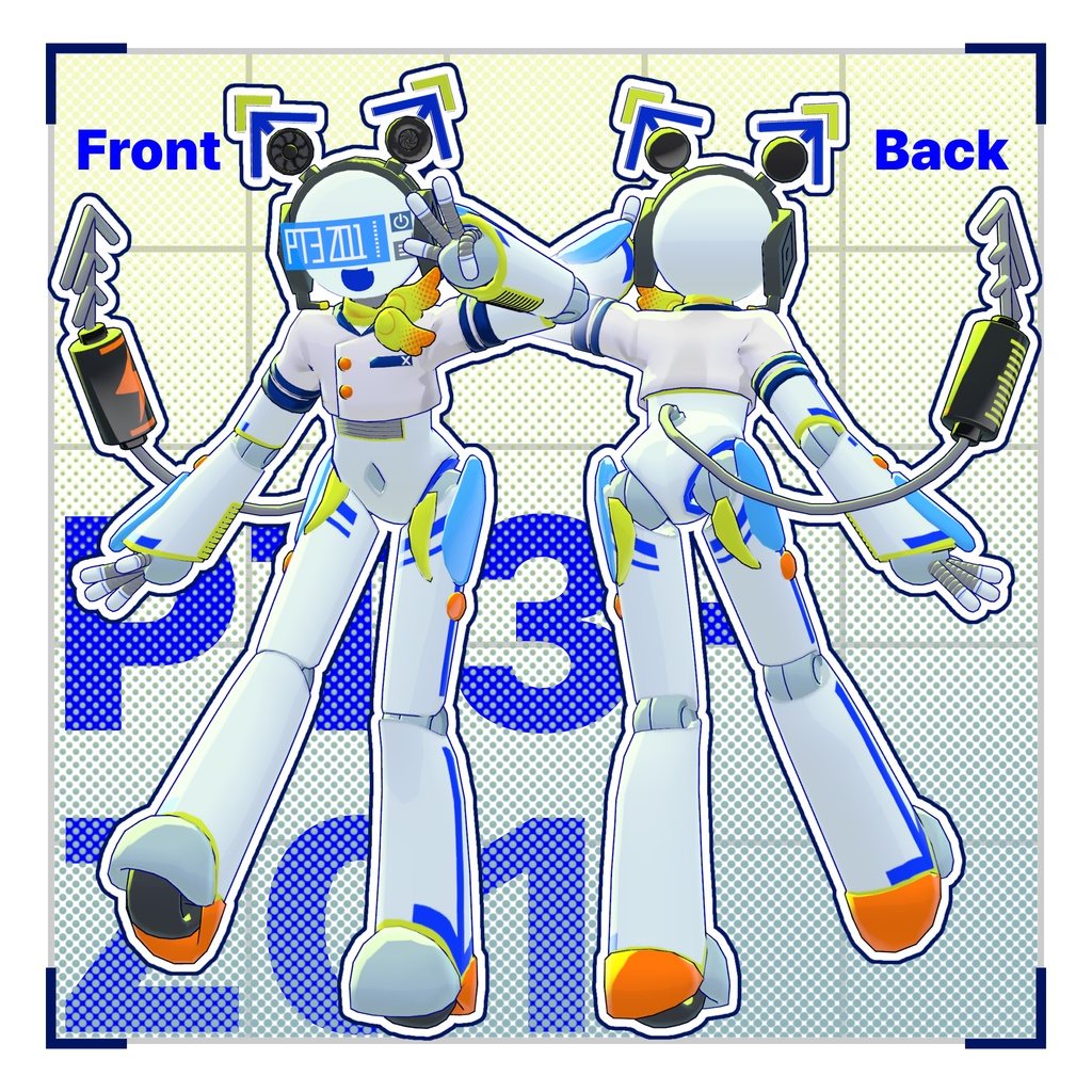【無料/オリジナル3Dモデル】PT3-Z01
