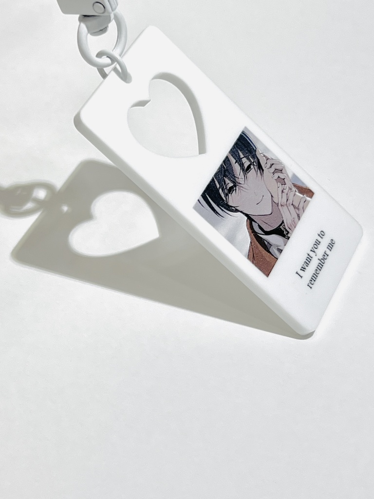 中抜きアクリルキーホルダー(ホワイトver.)