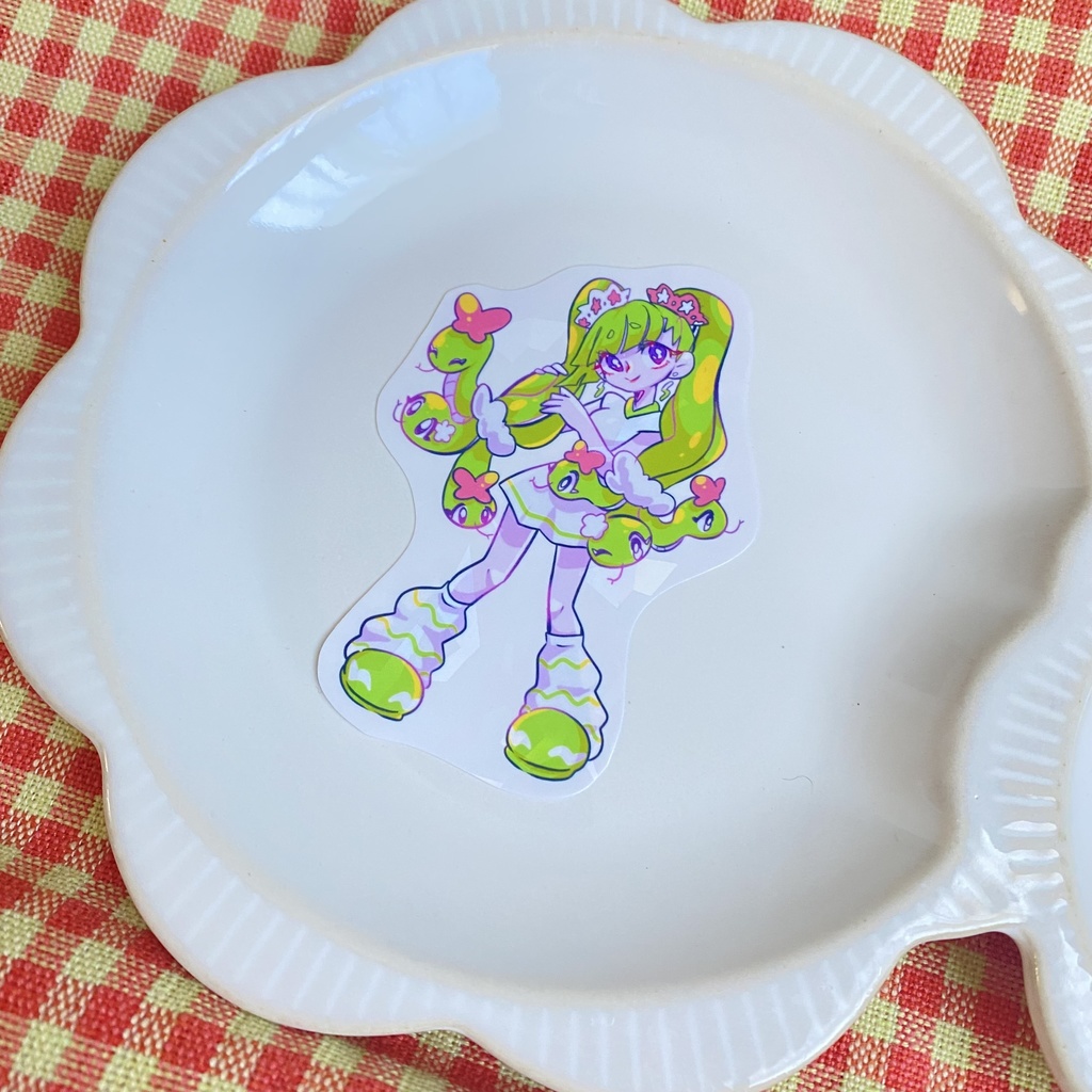 🐍巳々ちゃん透明ホログラムステッカー