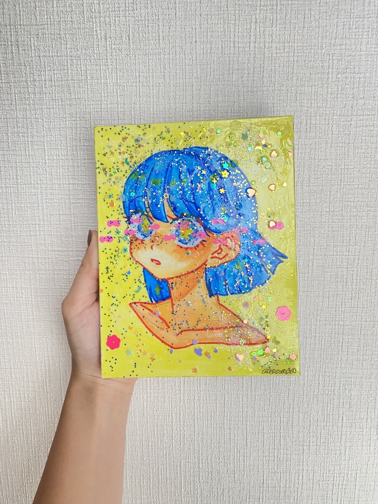 キラキラ海の中　原画イラスト