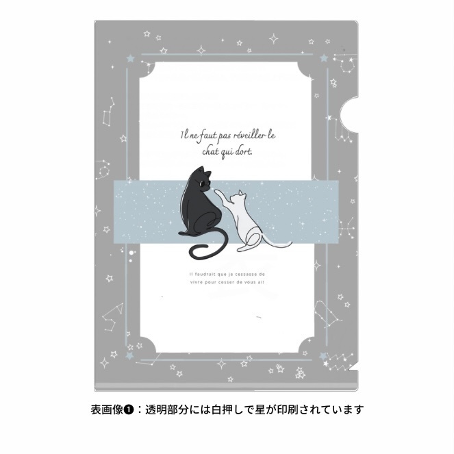 ギンミツネコチャンクリアファイルA5