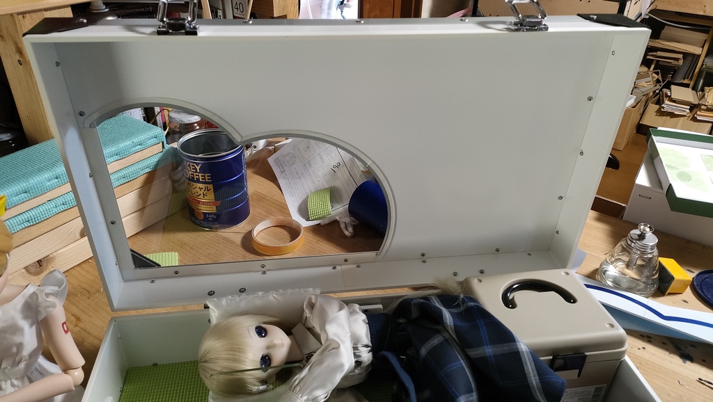 【受注品】DDサイズドールさん2人用ハードケース DDx2W/NW