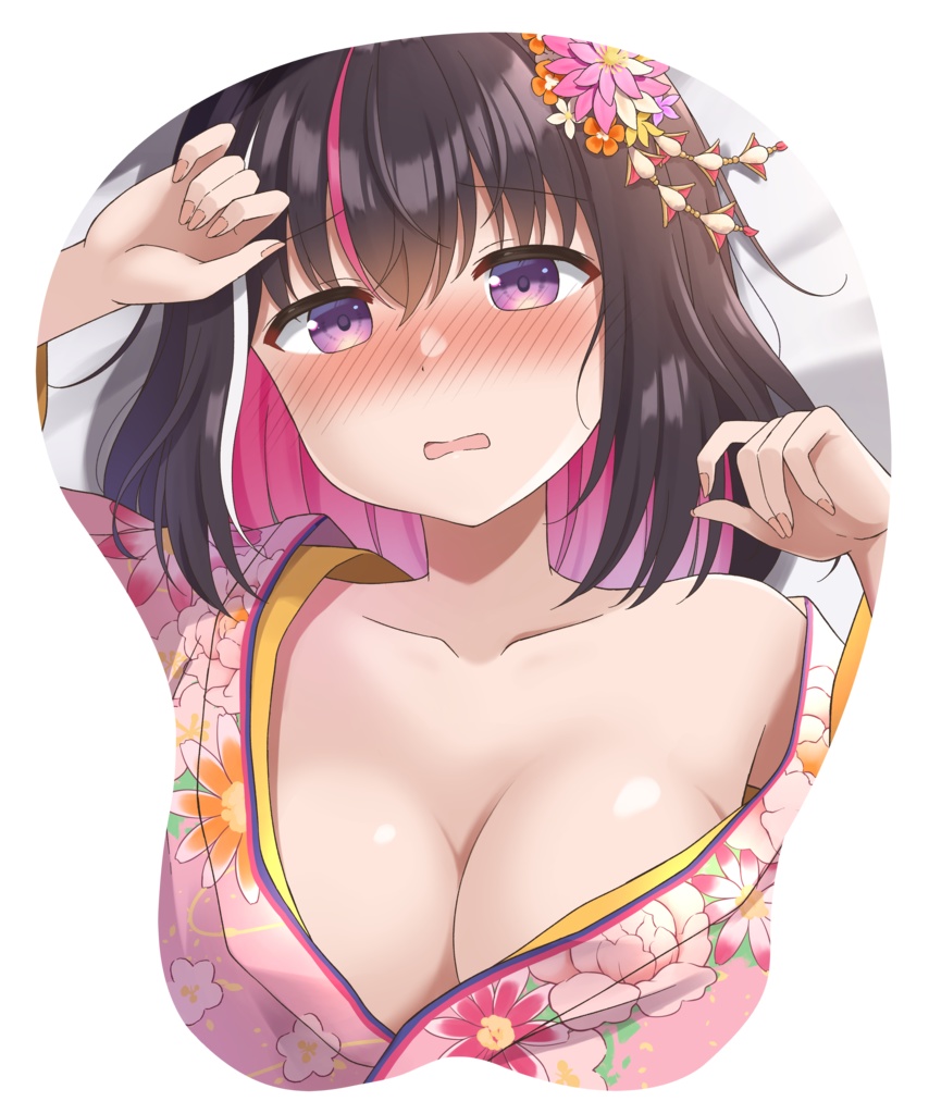 【非公式】ホロライブAZKi正月衣装おっぱいマウスパッド