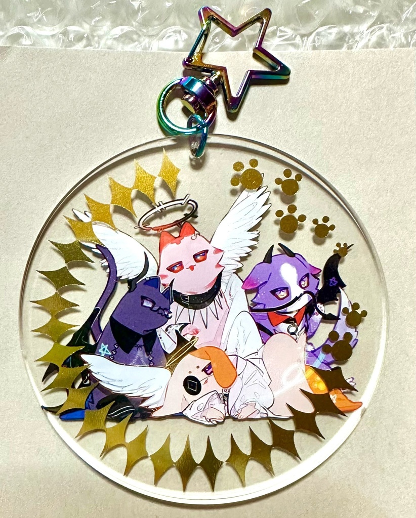 てんあく箔押しアクキー/unofficial goods