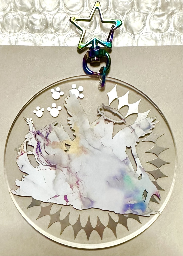 てんあく箔押しアクキー/unofficial goods