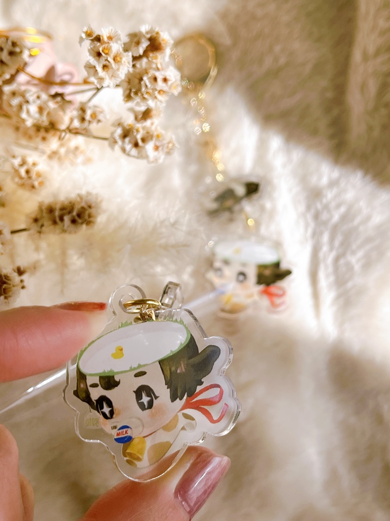 あたまパッカーン「牛」アクリルキーホルダー