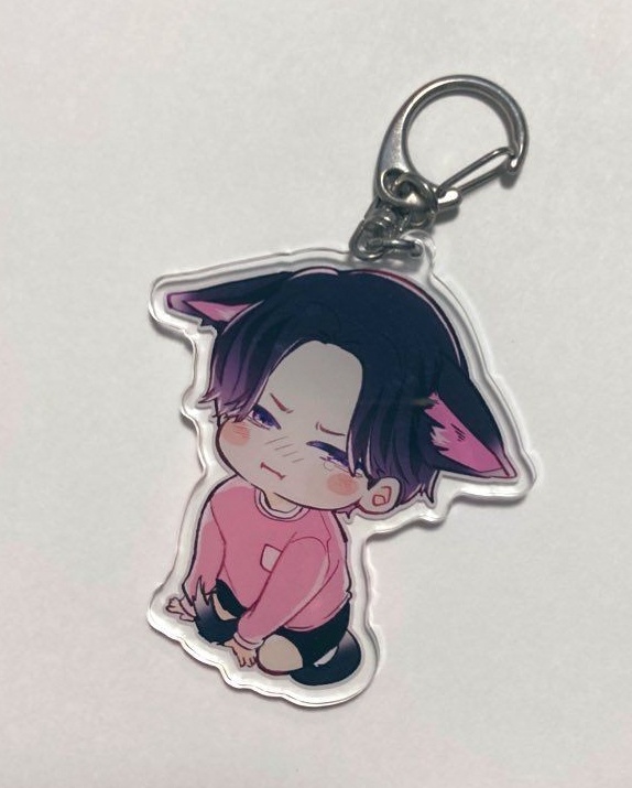 【創作BL】わんこ彼氏と塩対応さん・汐さんアクキー