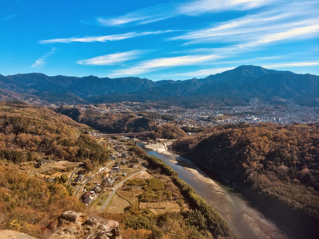 中津川の景色