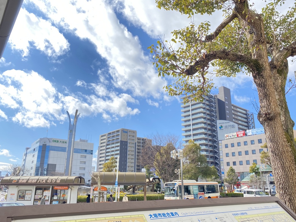 大垣駅前の景色